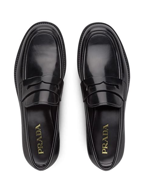 loafers prada mens|prada men's loafers black.